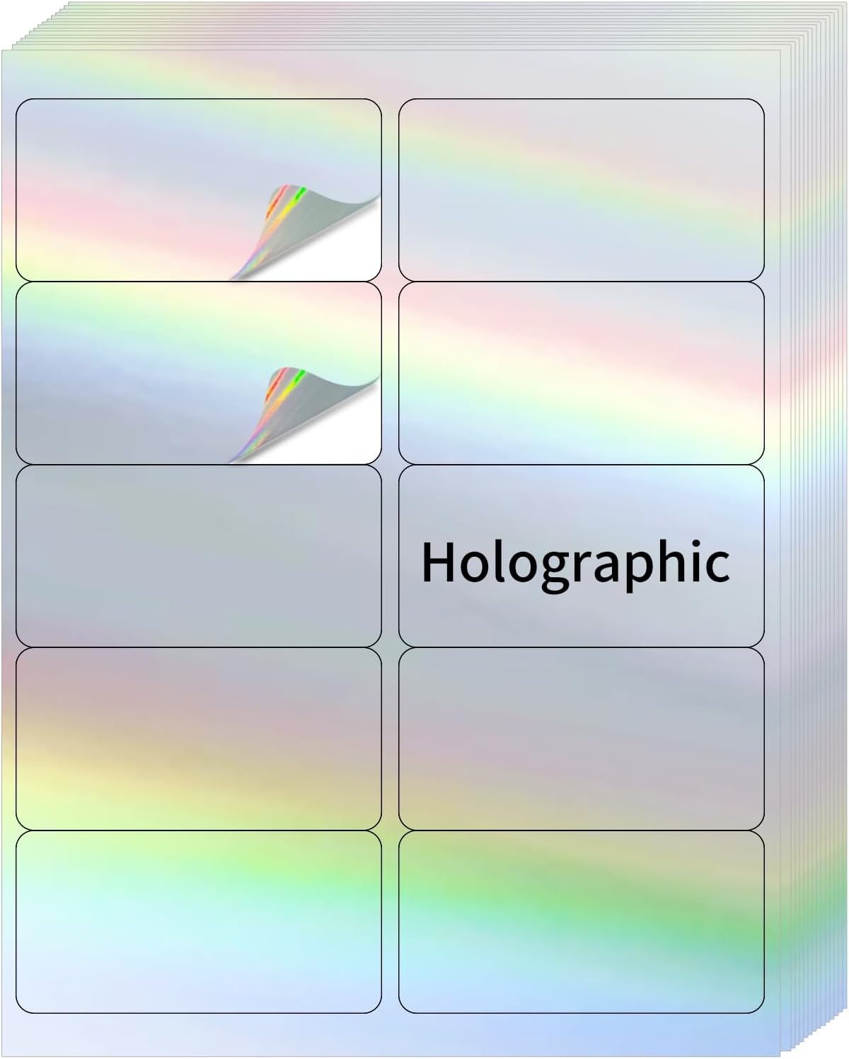 Transparent Stickers Labels - 1" x 2-5/8" Clear Address Labels Mailing Stickers for Laser/Inkjet Printer 8.5"×11"- 20 Sheet/ 600 Label