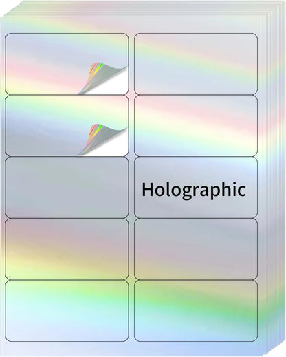Transparent Stickers Labels - 1" x 2-5/8" Clear Address Labels Mailing Stickers for Laser/Inkjet Printer 8.5"×11"- 20 Sheet/ 600 Label