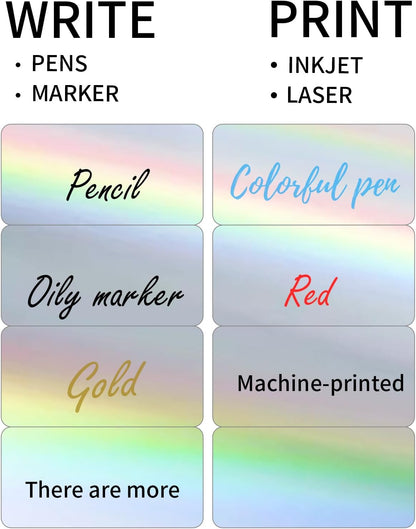 Transparent Stickers Labels - 1" x 2-5/8" Clear Address Labels Mailing Stickers for Laser/Inkjet Printer 8.5"×11"- 20 Sheet/ 600 Label