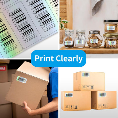 Transparent Stickers Labels - 1" x 2-5/8" Clear Address Labels Mailing Stickers for Laser/Inkjet Printer 8.5"×11"- 20 Sheet/ 600 Label