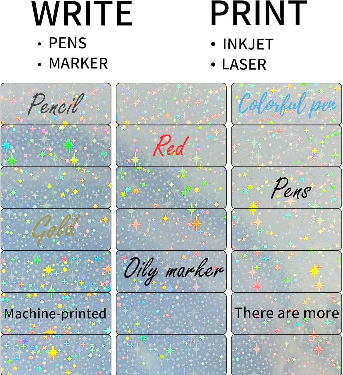 Transparent Stickers Labels - 1" x 2-5/8" Clear Address Labels Mailing Stickers for Laser/Inkjet Printer 8.5"×11"- 20 Sheet/ 600 Label