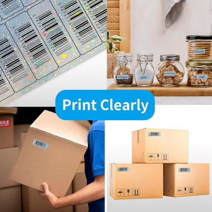 Transparent Stickers Labels - 1" x 2-5/8" Clear Address Labels Mailing Stickers for Laser/Inkjet Printer 8.5"×11"- 20 Sheet/ 600 Label