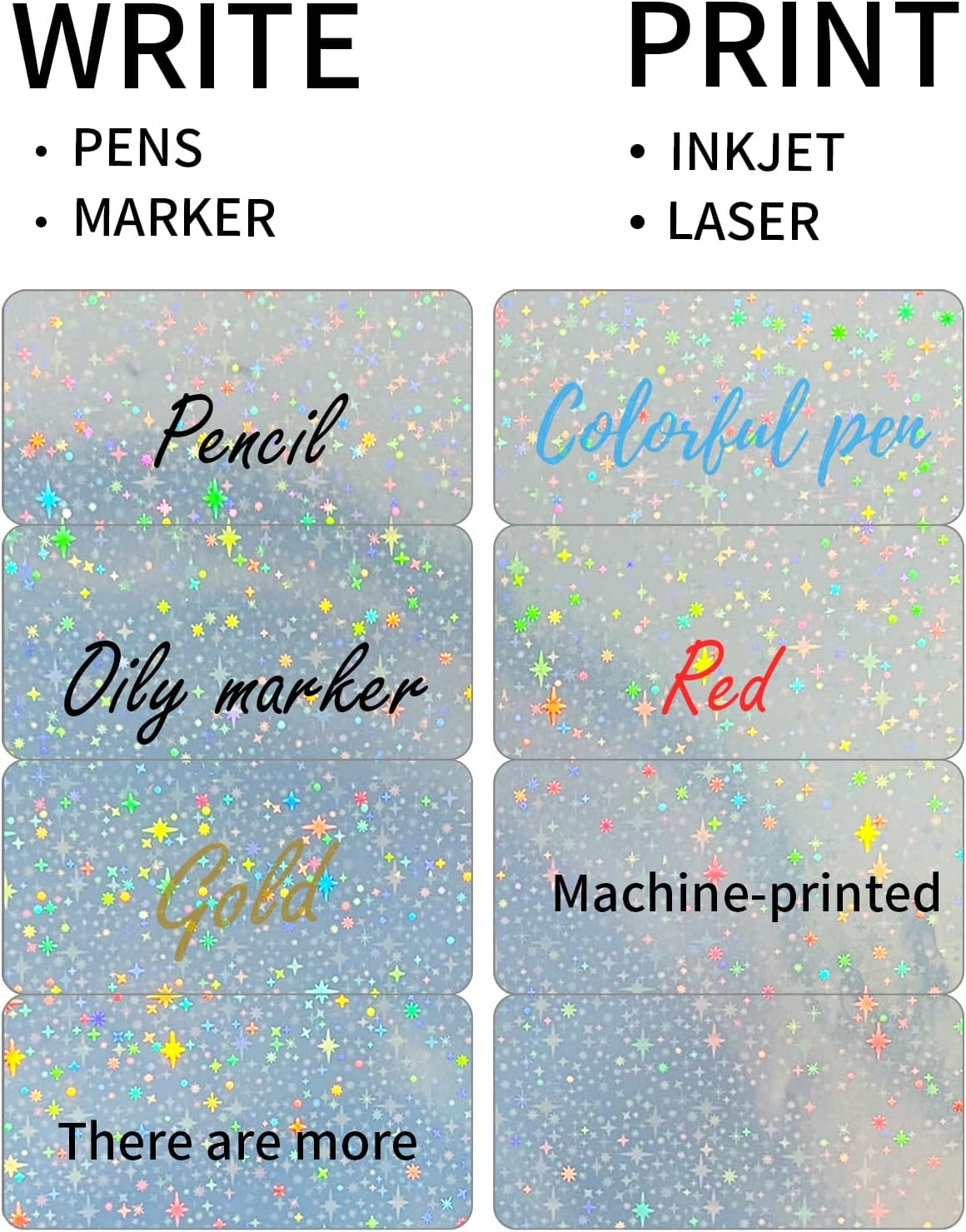 Transparent Stickers Labels - 1" x 2-5/8" Clear Address Labels Mailing Stickers for Laser/Inkjet Printer 8.5"×11"- 20 Sheet/ 600 Label