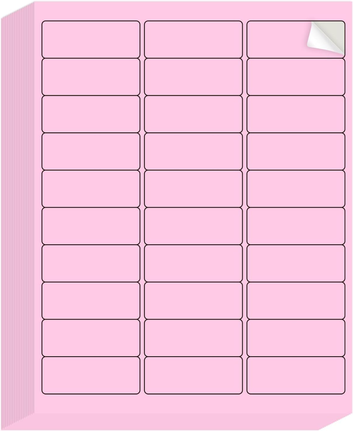 Transparent Stickers Labels - 1" x 2-5/8" Clear Address Labels Mailing Stickers for Laser/Inkjet Printer 8.5"×11"- 20 Sheet/ 600 Label