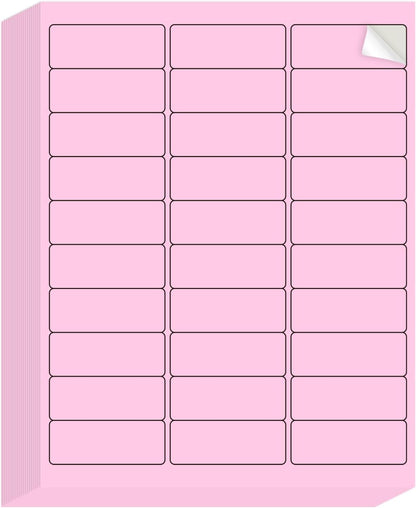 Transparent Stickers Labels - 1" x 2-5/8" Clear Address Labels Mailing Stickers for Laser/Inkjet Printer 8.5"×11"- 20 Sheet/ 600 Label