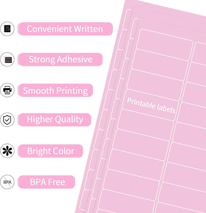 Transparent Stickers Labels - 1" x 2-5/8" Clear Address Labels Mailing Stickers for Laser/Inkjet Printer 8.5"×11"- 20 Sheet/ 600 Label