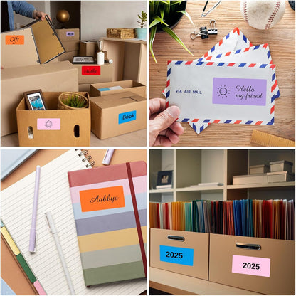 Transparent Stickers Labels - 1" x 2-5/8" Clear Address Labels Mailing Stickers for Laser/Inkjet Printer 8.5"×11"- 20 Sheet/ 600 Label