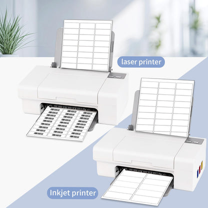 Transparent Stickers Labels - 1" x 2-5/8" Clear Address Labels Mailing Stickers for Laser/Inkjet Printer 8.5"×11"- 20 Sheet/ 600 Label