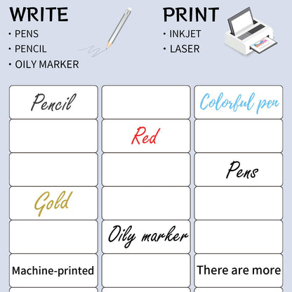 Transparent Stickers Labels - 1" x 2-5/8" Clear Address Labels Mailing Stickers for Laser/Inkjet Printer 8.5"×11"- 20 Sheet/ 600 Label