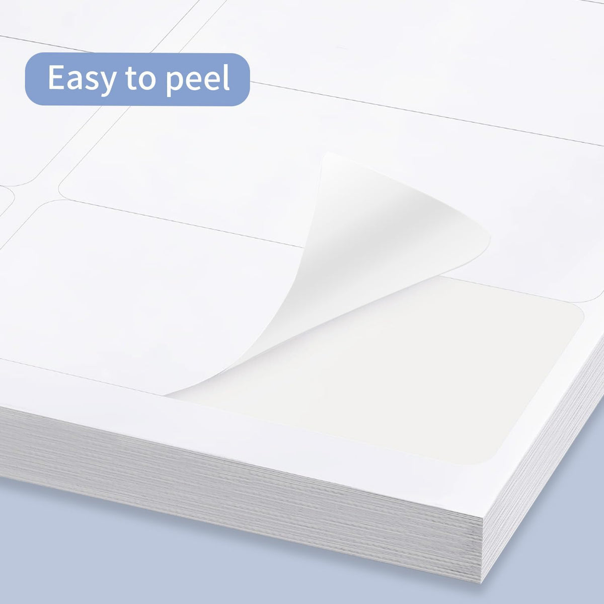 Transparent Stickers Labels - 1" x 2-5/8" Clear Address Labels Mailing Stickers for Laser/Inkjet Printer 8.5"×11"- 20 Sheet/ 600 Label