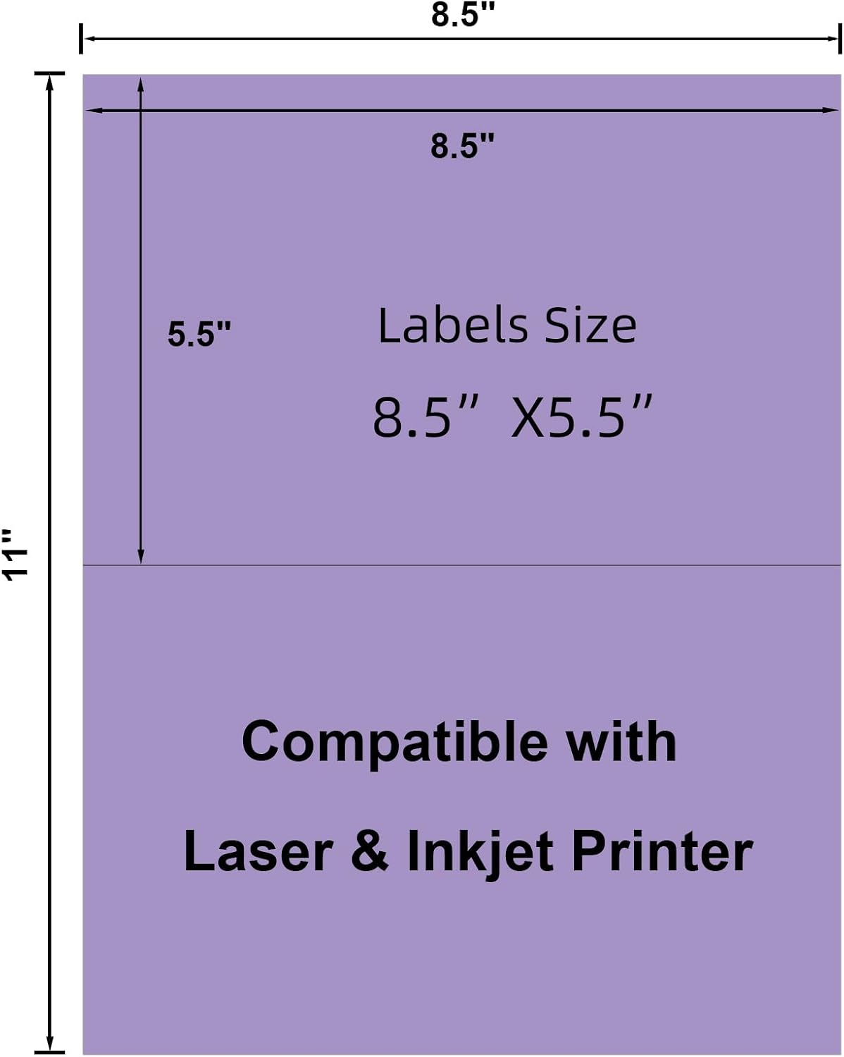 Transparent Stickers Labels - 1" x 2-5/8" Clear Address Labels Mailing Stickers for Laser/Inkjet Printer 8.5"×11"- 20 Sheet/ 600 Label
