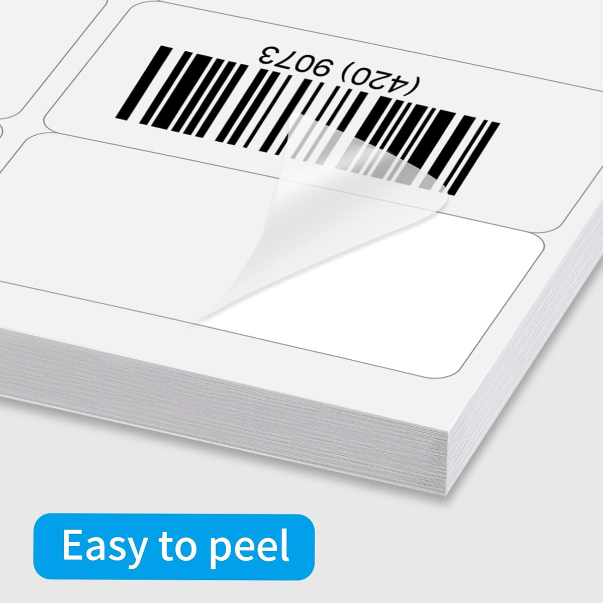 Transparent Stickers Labels - 1" x 2-5/8" Clear Address Labels Mailing Stickers for Laser/Inkjet Printer 8.5"×11"- 20 Sheet/ 600 Label