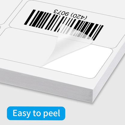 Transparent Stickers Labels - 1" x 2-5/8" Clear Address Labels Mailing Stickers for Laser/Inkjet Printer 8.5"×11"- 20 Sheet/ 600 Label