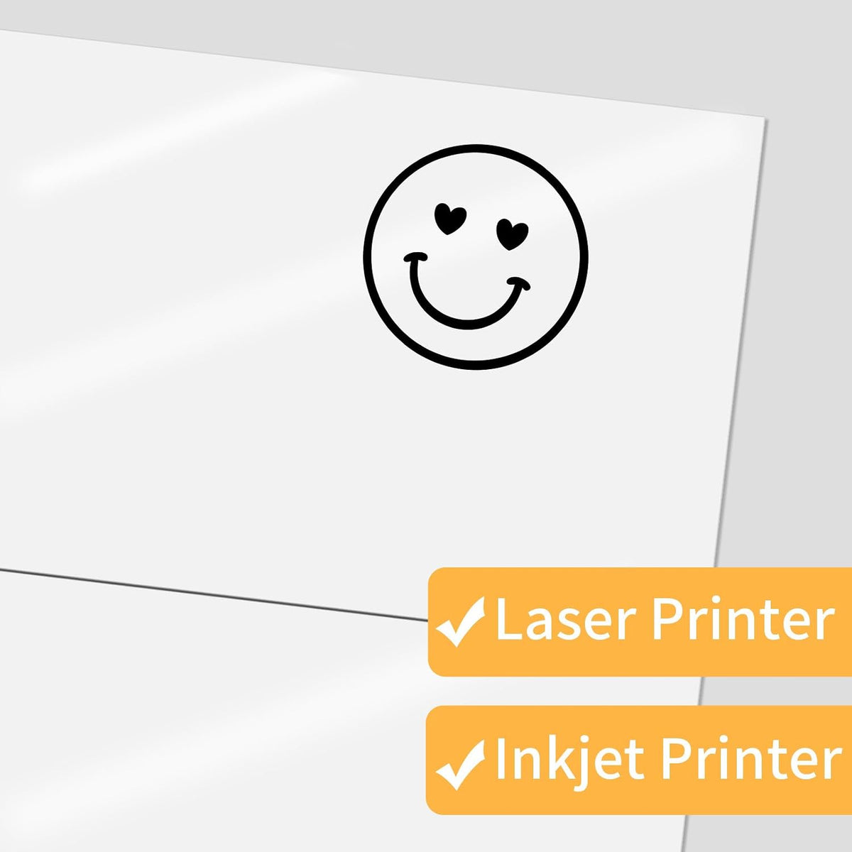 Transparent Stickers Labels - 1" x 2-5/8" Clear Address Labels Mailing Stickers for Laser/Inkjet Printer 8.5"×11"- 20 Sheet/ 600 Label