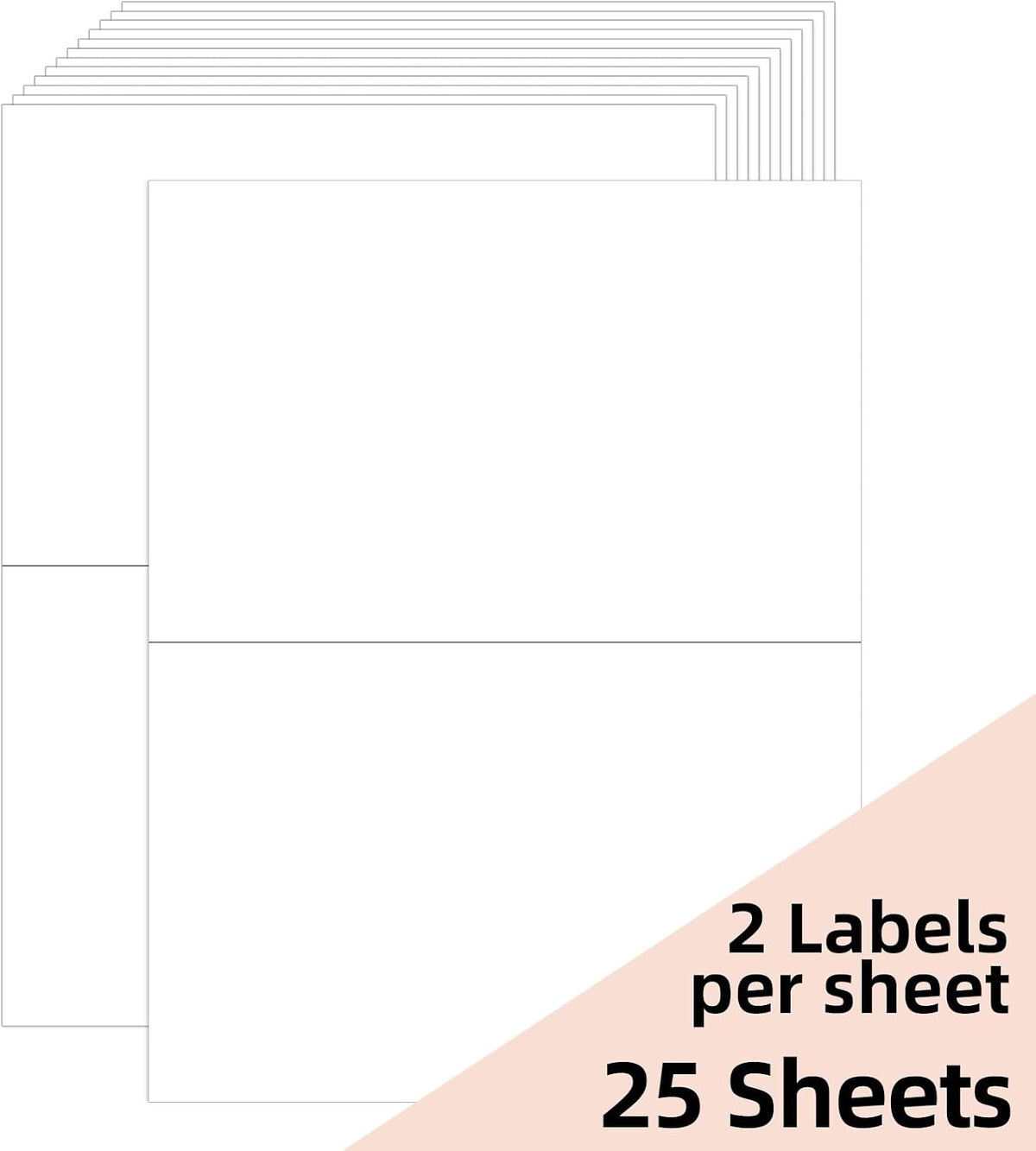Transparent Stickers Labels - 1" x 2-5/8" Clear Address Labels Mailing Stickers for Laser/Inkjet Printer 8.5"×11"- 20 Sheet/ 600 Label