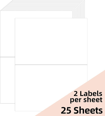 Transparent Stickers Labels - 1" x 2-5/8" Clear Address Labels Mailing Stickers for Laser/Inkjet Printer 8.5"×11"- 20 Sheet/ 600 Label