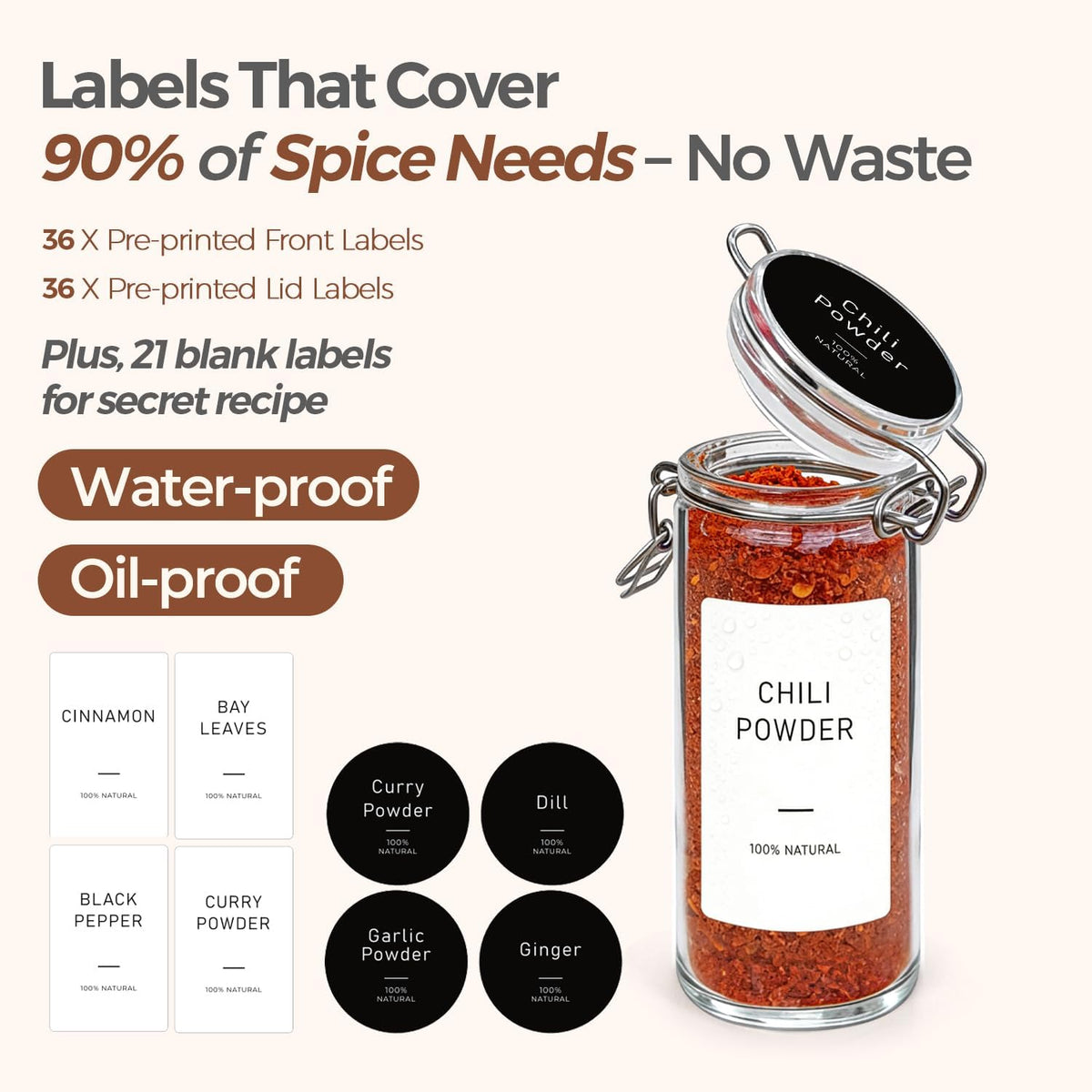 Glass Pantry Jars with Airtight Lids 0.7 Gal 2 Pack Wide Mouth Flour | BPA-free food-grade glass, wire clamp seal, wide mouth, 88 oz, bulk flour & sugar, rice, sourdough starter, candy & cookie