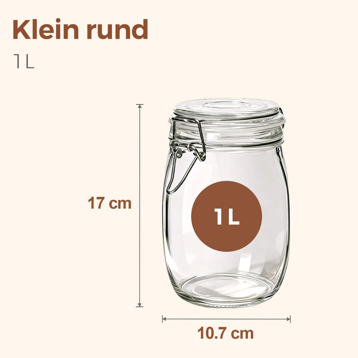 Glass Pantry Jars with Airtight Lids 0.7 Gal 2 Pack Wide Mouth Flour | BPA-free food-grade glass, wire clamp seal, wide mouth, 88 oz, bulk flour & sugar, rice, sourdough starter, candy & cookie