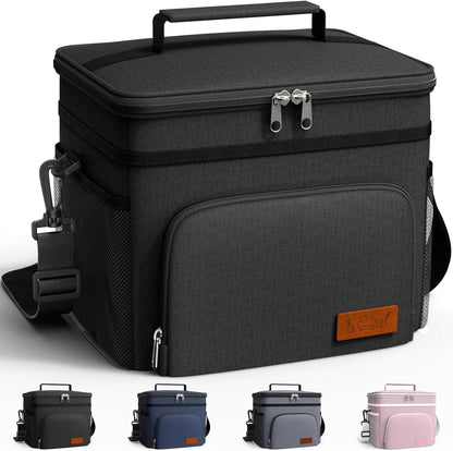 Insulated Lunch Box Men Women Leak-Proof Cooler Lunch Bag 9L