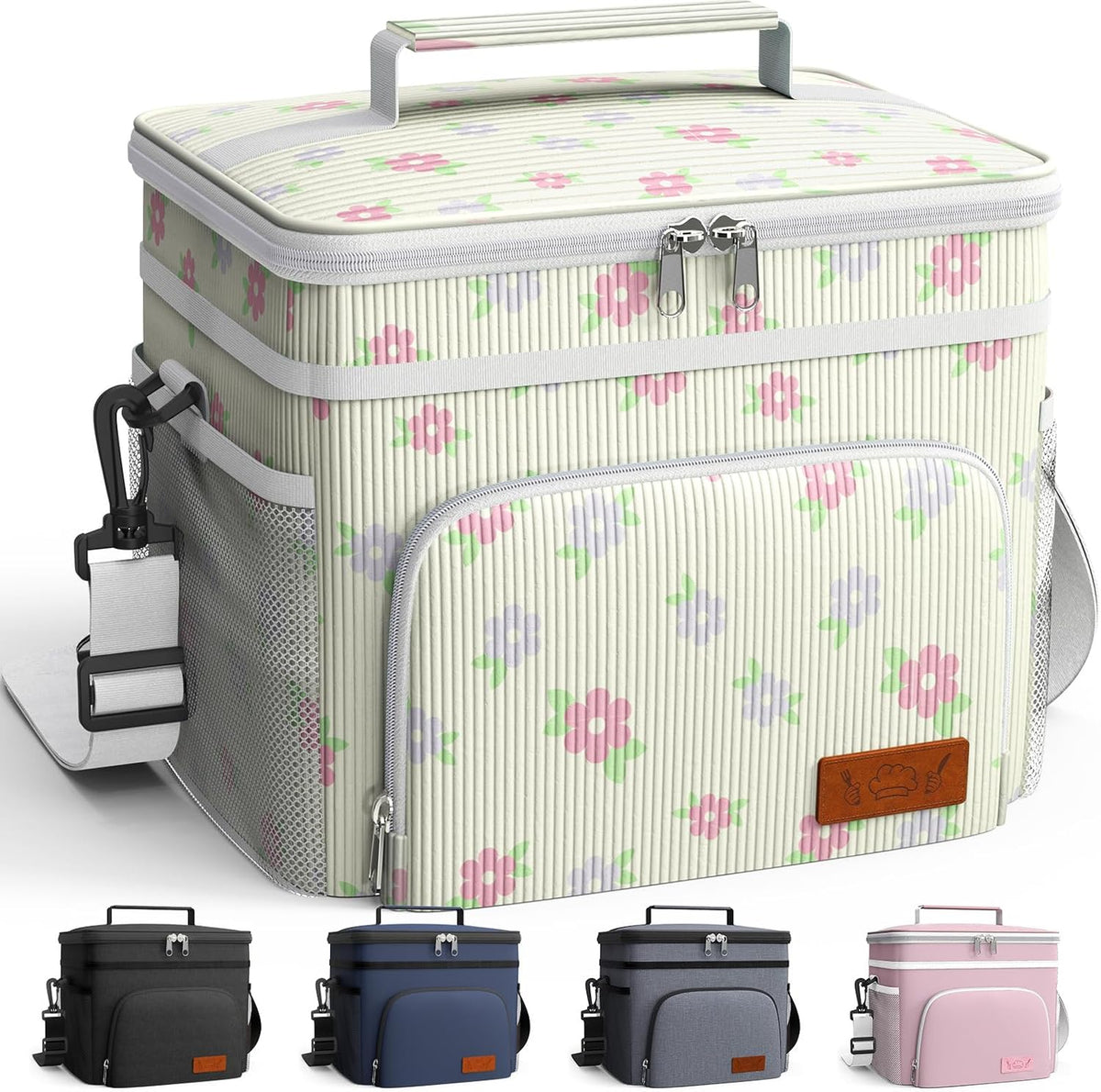 Insulated Lunch Box Men Women Leak-Proof Cooler Lunch Bag 9L