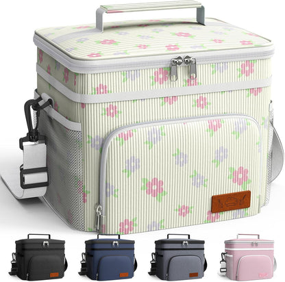 Insulated Lunch Box Men Women Leak-Proof Cooler Lunch Bag 9L