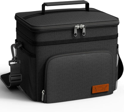 Insulated Lunch Box Men Women Leak-Proof Cooler Lunch Bag 9L