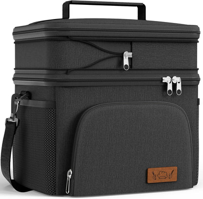 Insulated Lunch Box Men Women Leak-Proof Cooler Lunch Bag 9L