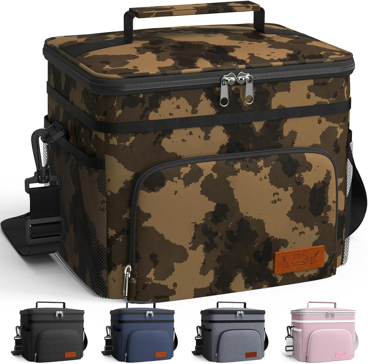 Insulated Lunch Box Men Women Leak-Proof Cooler Lunch Bag 9L