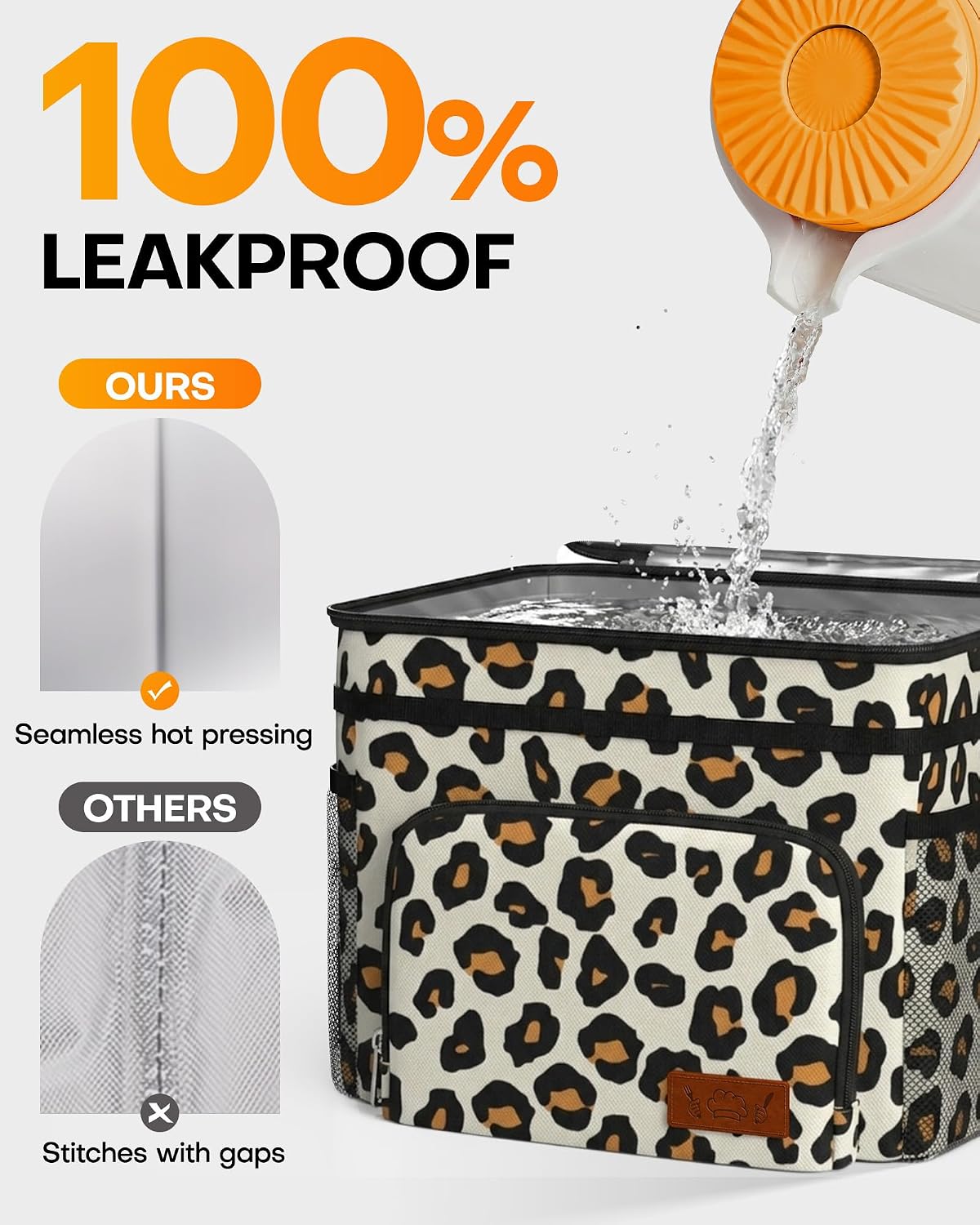 Insulated Lunch Box Men Women Leak-Proof Cooler Lunch Bag 9L