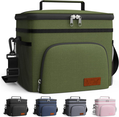Insulated Lunch Box Men Women Leak-Proof Cooler Lunch Bag 9L