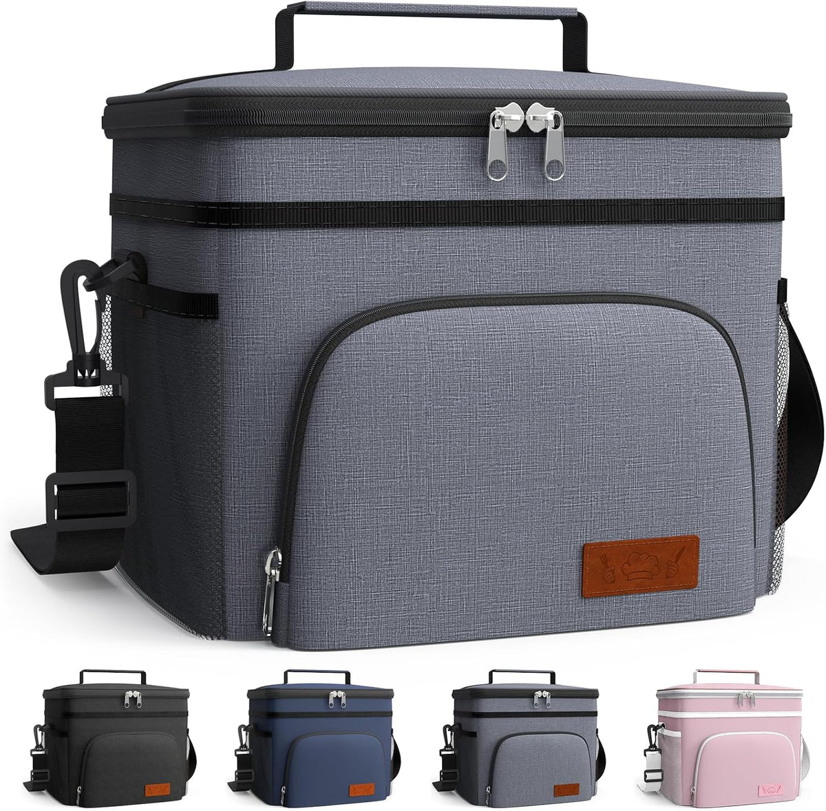 Insulated Lunch Box Men Women Leak-Proof Cooler Lunch Bag 9L