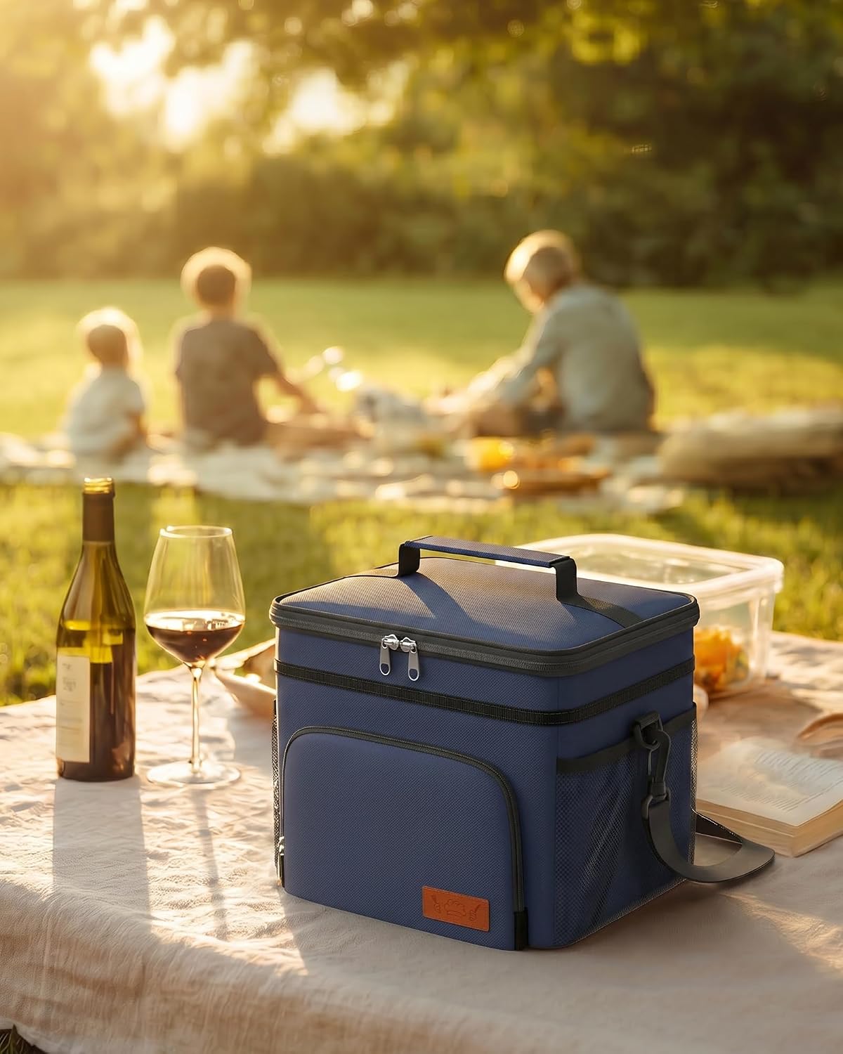 Insulated Lunch Box Men Women Leak-Proof Cooler Lunch Bag 9L