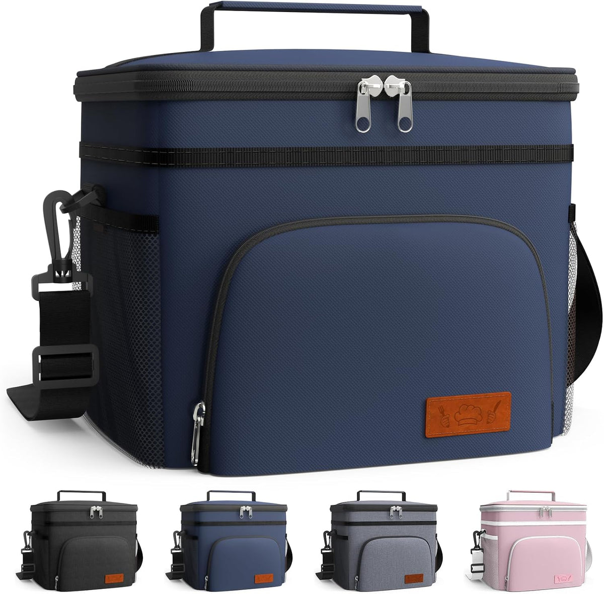 Insulated Lunch Box Men Women Leak-Proof Cooler Lunch Bag 9L