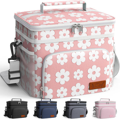 Insulated Lunch Box Men Women Leak-Proof Cooler Lunch Bag 9L