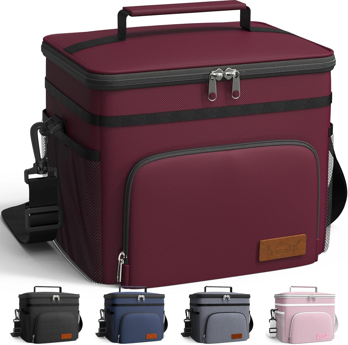 Insulated Lunch Box Men Women Leak-Proof Cooler Lunch Bag 9L