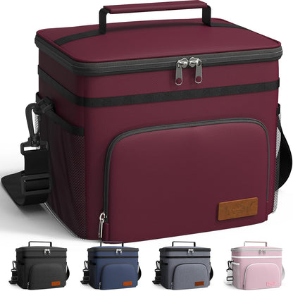 Insulated Lunch Box Men Women Leak-Proof Cooler Lunch Bag 9L