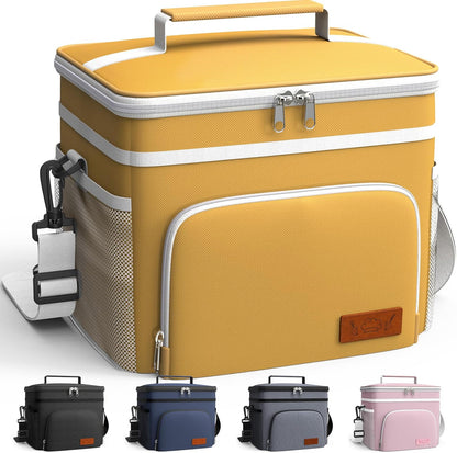 Insulated Lunch Box Men Women Leak-Proof Cooler Lunch Bag 9L