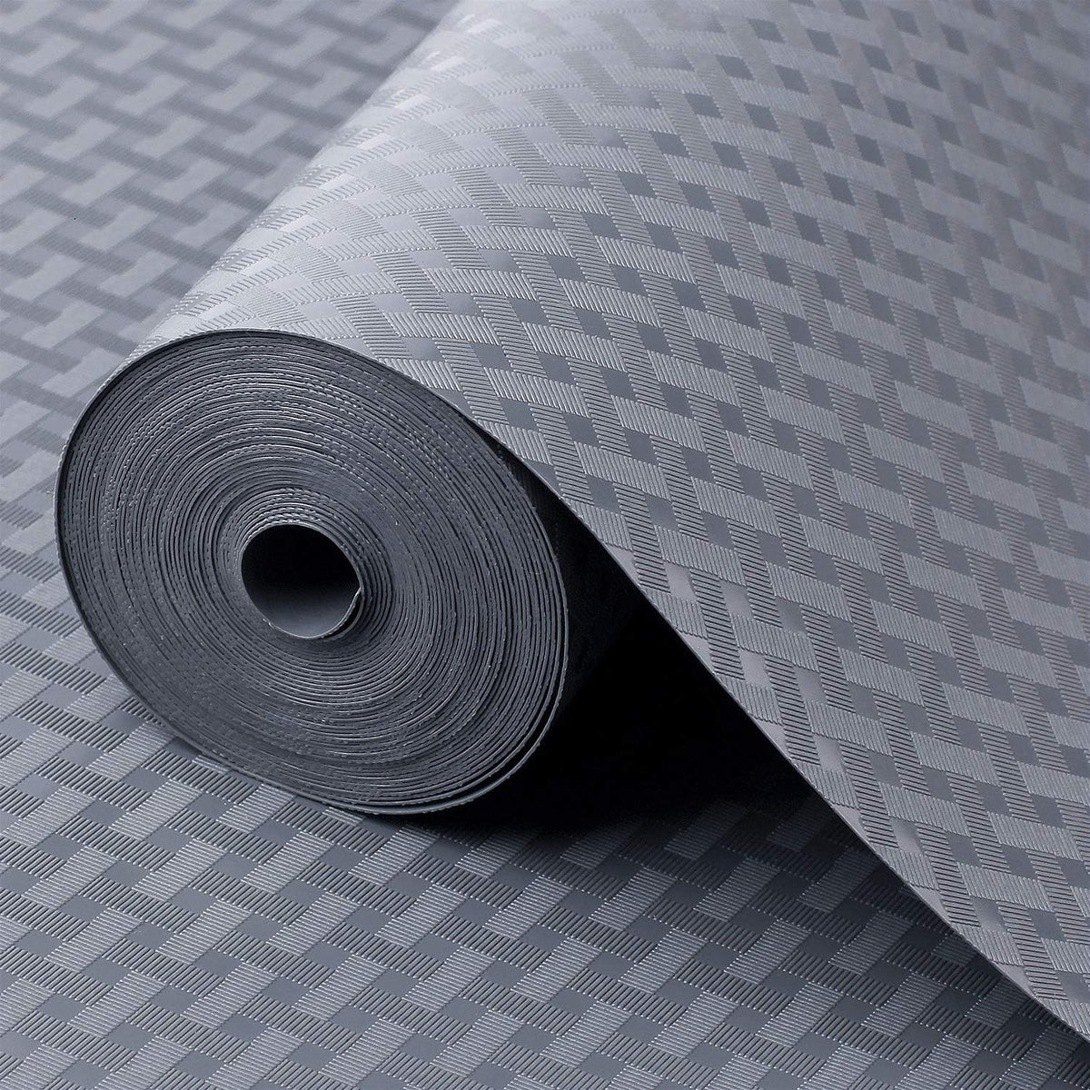 Shelf Liners for Kitchen Cabinets Non Adhensive,Gray 11.8"× 59"