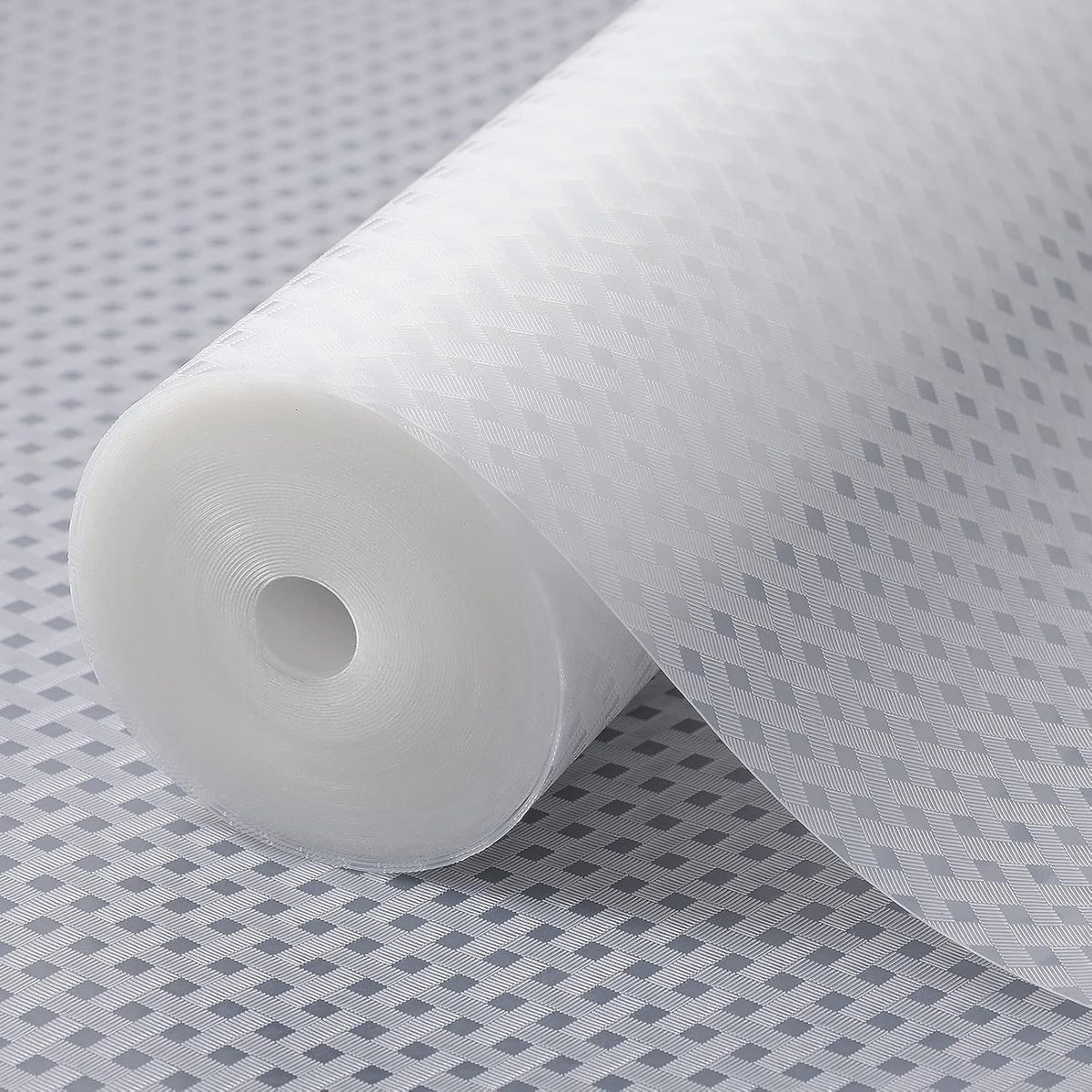 Shelf Liners for Kitchen Cabinets Non Adhensive,Gray 11.8"× 59"