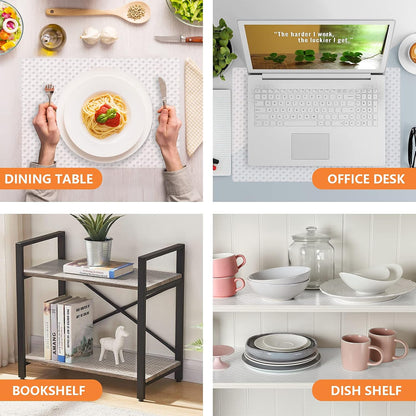 Shelf Liners for Kitchen Cabinets Non Adhensive,Gray 11.8"× 59"