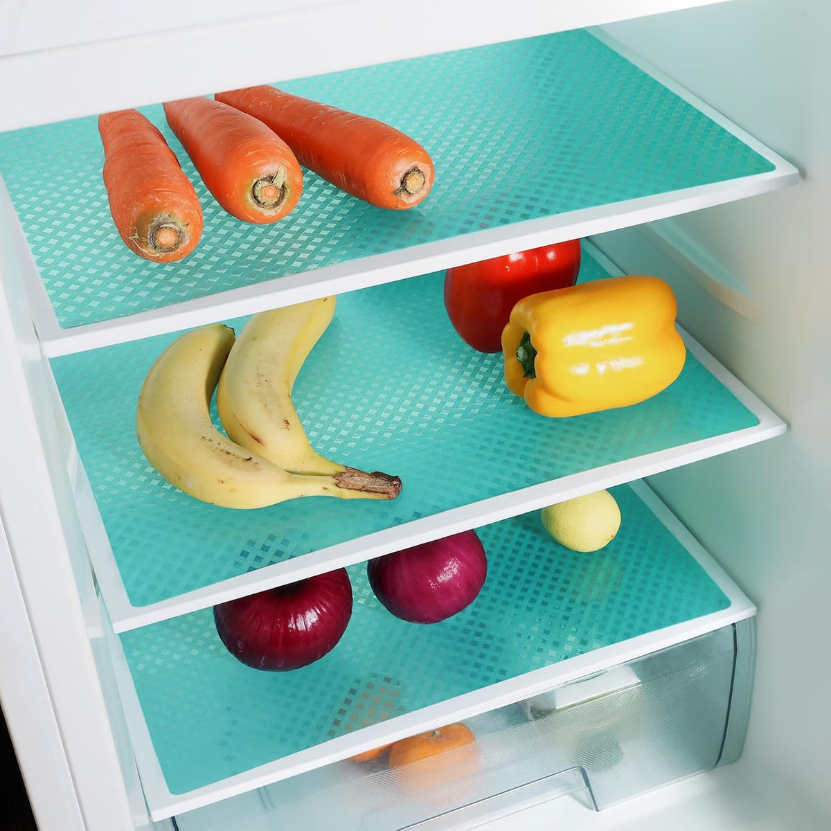 Shelf Liners for Kitchen Cabinets Non Adhensive,Gray 11.8"× 59"