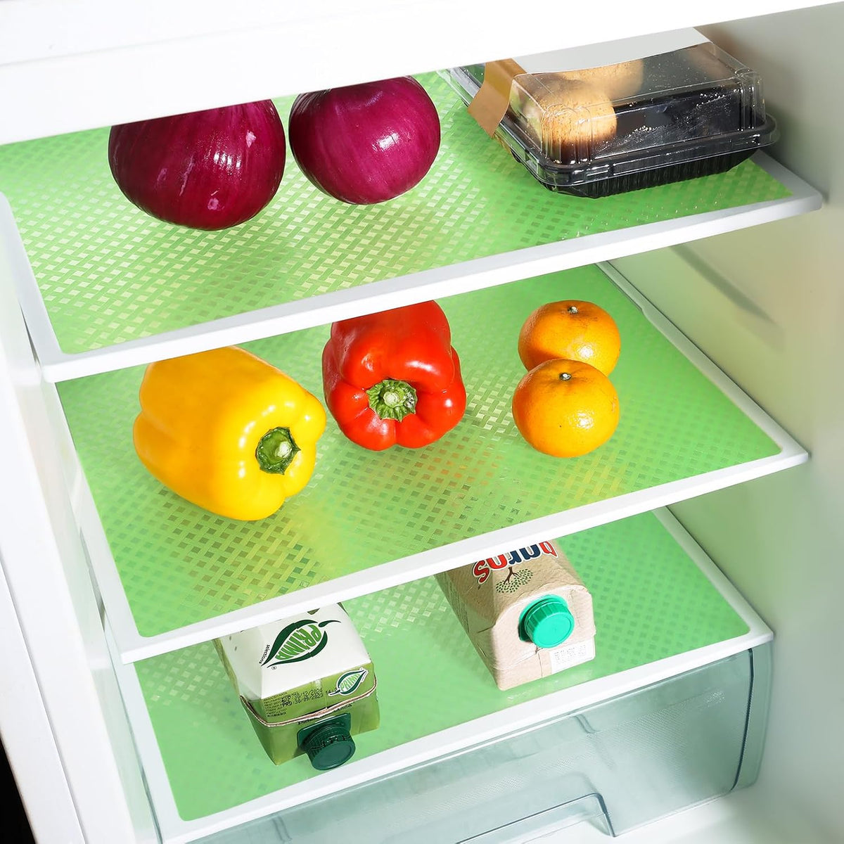 Shelf Liners for Kitchen Cabinets Non Adhensive,Gray 11.8"× 59"