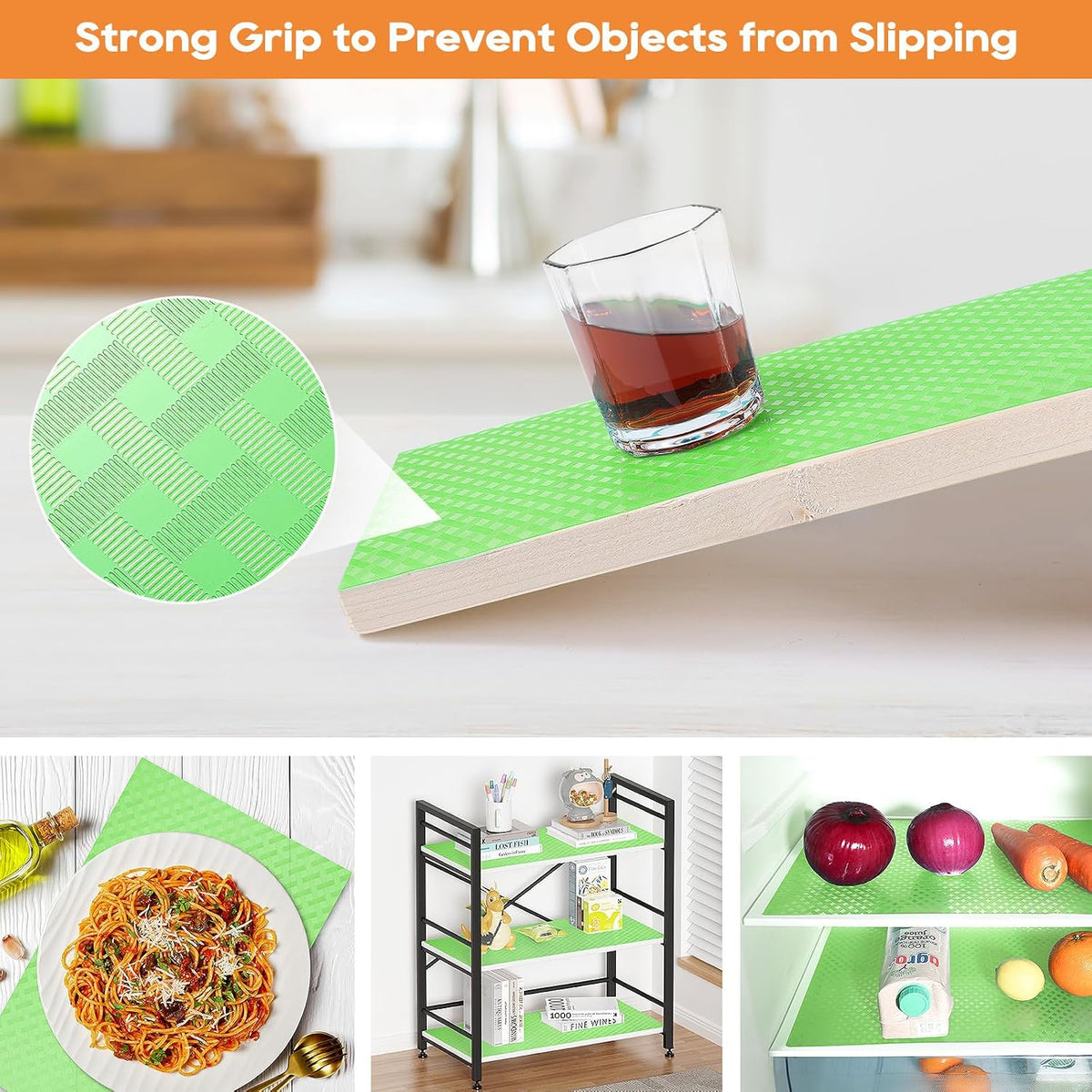 Shelf Liners for Kitchen Cabinets Non Adhensive,Gray 11.8"× 59"