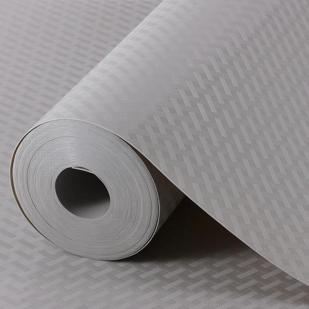 Shelf Liners for Kitchen Cabinets Non Adhensive,Gray 11.8"× 59"