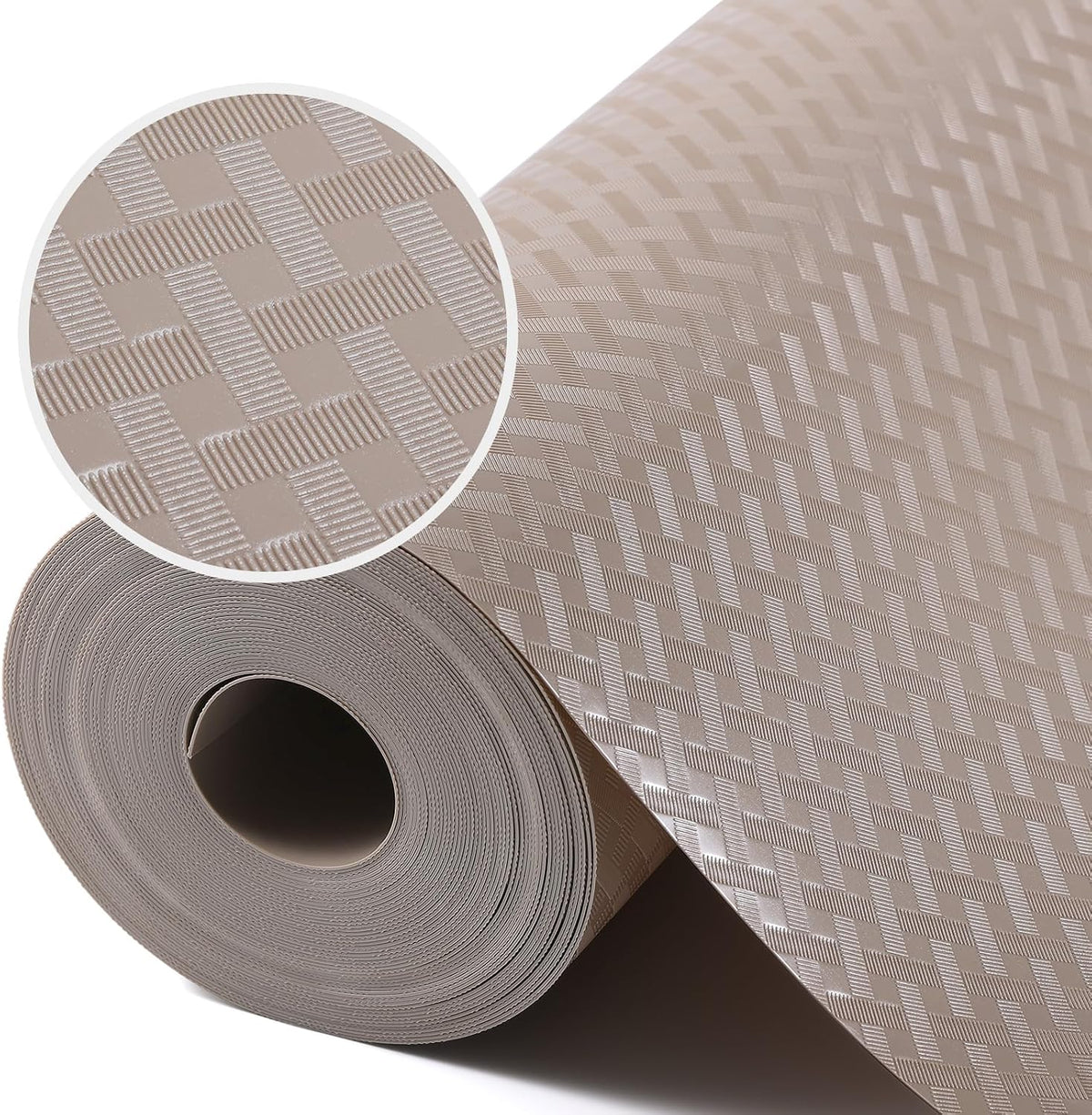 Shelf Liners for Kitchen Cabinets Non Adhensive,Gray 11.8"× 59"