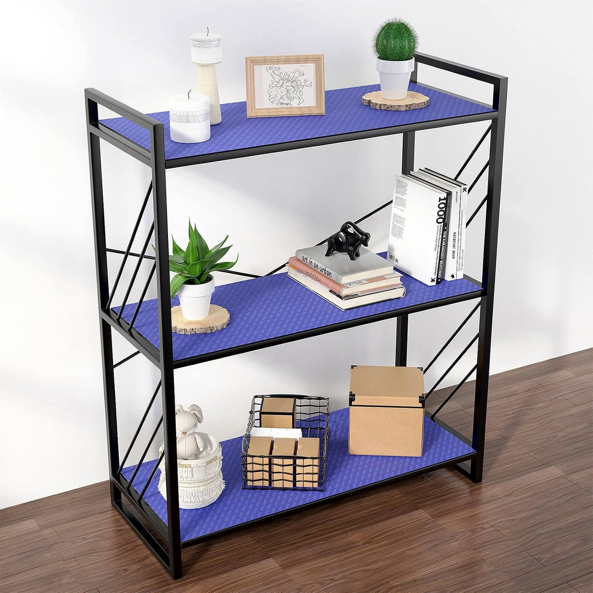 Shelf Liners for Kitchen Cabinets Non Adhensive,Gray 11.8"× 59"