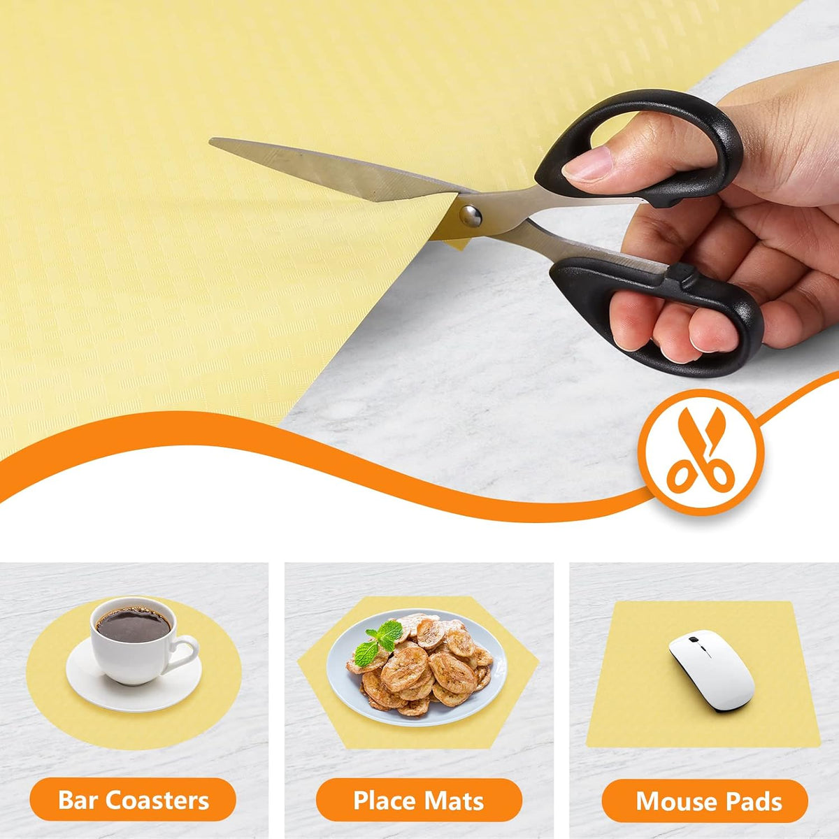 Shelf Liners for Kitchen Cabinets Non Adhensive,Gray 11.8"× 59"
