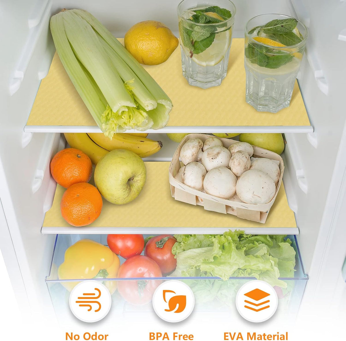 Shelf Liners for Kitchen Cabinets Non Adhensive,Gray 11.8"× 59"