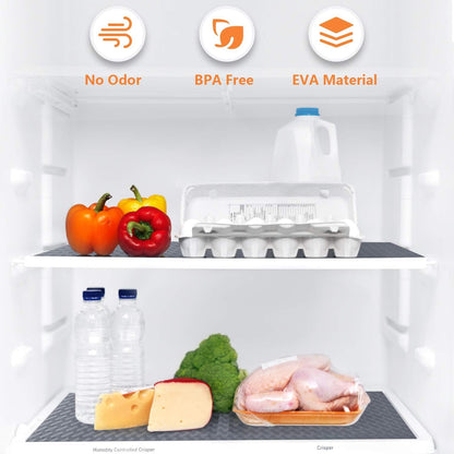 Shelf Liners for Kitchen Cabinets Non Adhensive,Gray 11.8"× 59"