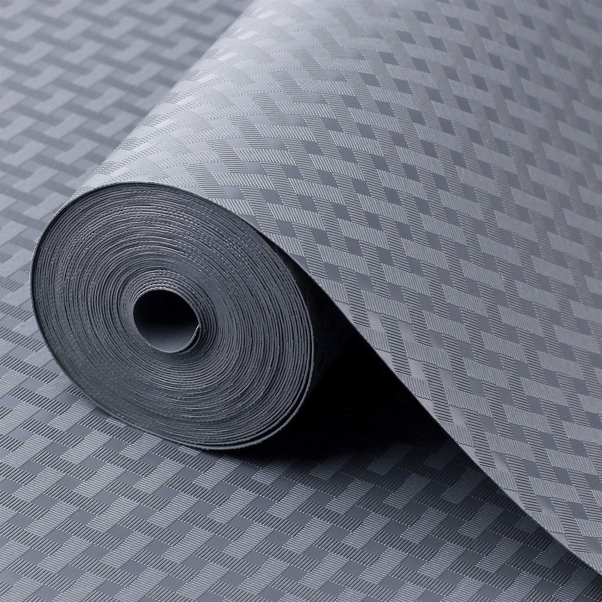 Shelf Liners for Kitchen Cabinets Non Adhensive,Gray 11.8"× 59"